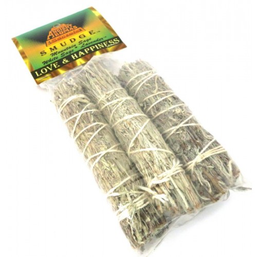 3x Love and Happiness Sage Smudge Sticks